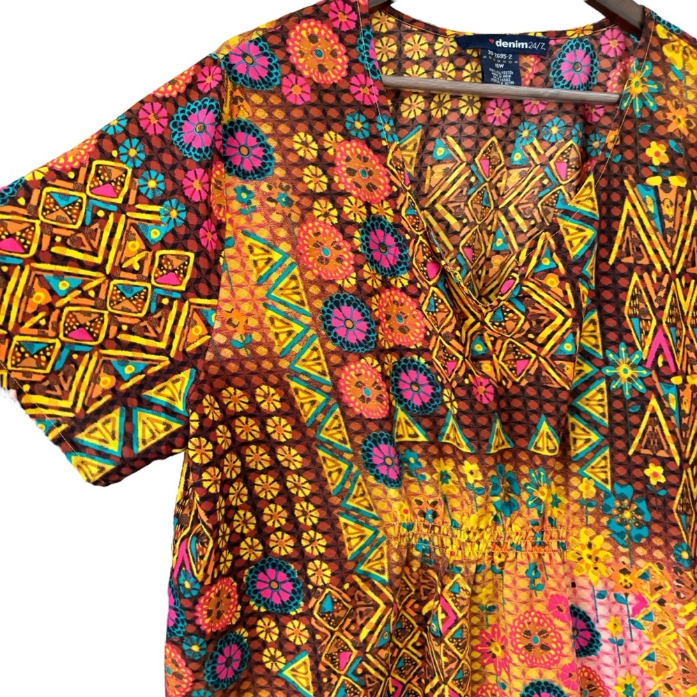 Denim 24/7 Loose Fit Thin Polyester Hippie Top
